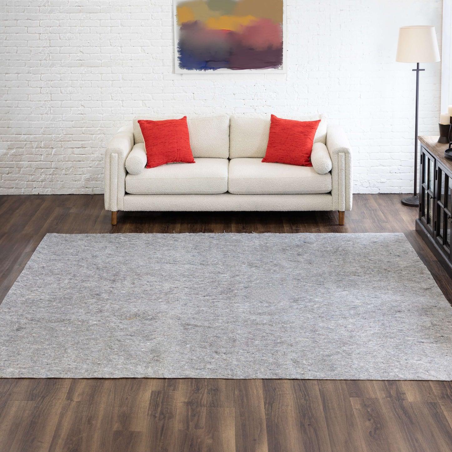 Mohawk Home Pet Friendly, sous-tapis anti-éclaboussures, antidérapant et réversible - Gris