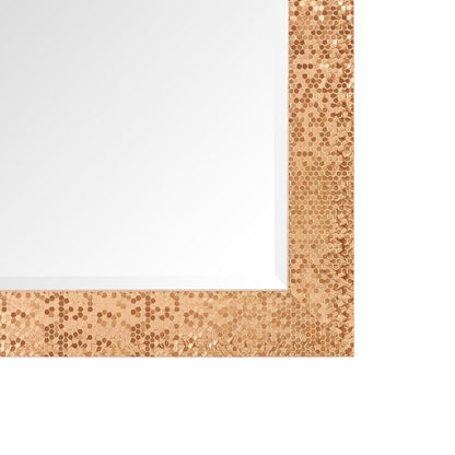 Miroir vertical pleine longueur à motif mosaïque de qualité supérieure - Miroir d'habillage complet sur pied, incliné ou autoportant