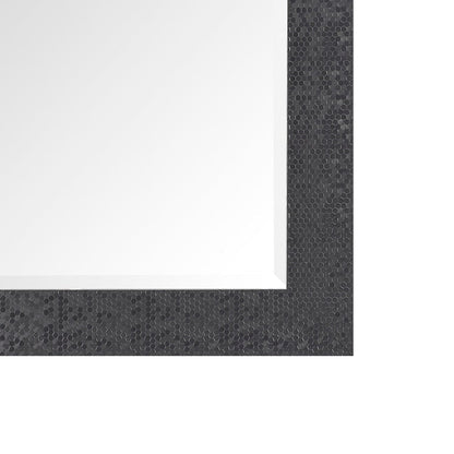 Miroir vertical pleine longueur à motif mosaïque de qualité supérieure - Miroir d'habillage complet sur pied, incliné ou autoportant