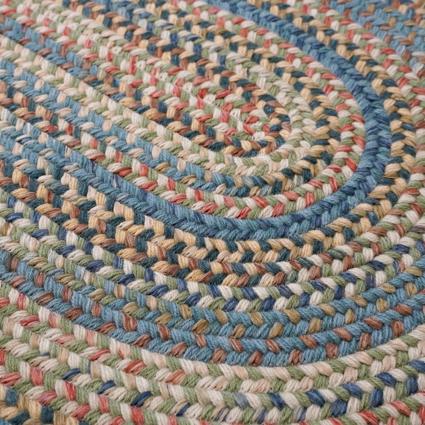 Colonial Mills New England Braid Multi Colored Wool Area Rug