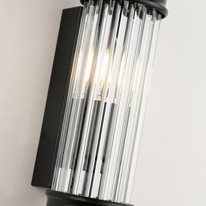 Applique murale postmoderne nordique, applique murale européenne en cristal de verre vintage simple