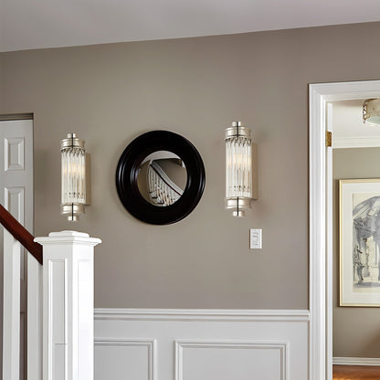 Applique murale postmoderne nordique, applique murale européenne en cristal de verre vintage simple