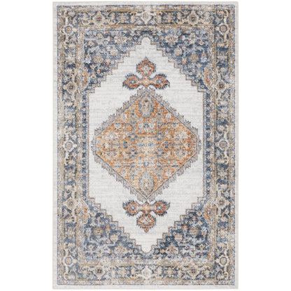 Tapis persan vieilli Nourison Abby lavable en machine pour l'intérieur uniquement