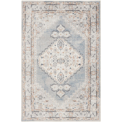 Tapis persan vieilli Nourison Abby lavable en machine pour l'intérieur uniquement