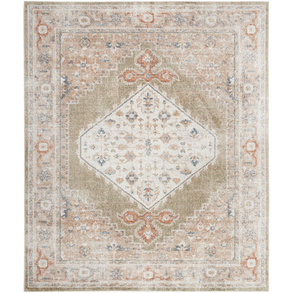 Tapis persan vieilli Nourison Abby lavable en machine pour l'intérieur uniquement