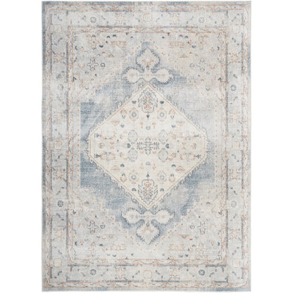 Tapis persan vieilli Nourison Abby lavable en machine pour l'intérieur uniquement