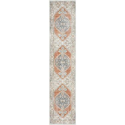 Tapis persan vieilli Nourison Abby lavable en machine pour l'intérieur uniquement