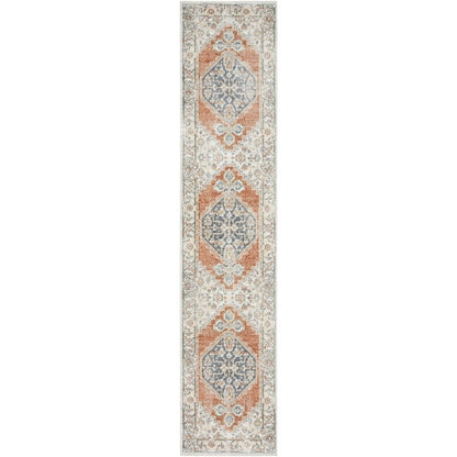 Tapis persan vieilli Nourison Abby lavable en machine pour l'intérieur uniquement