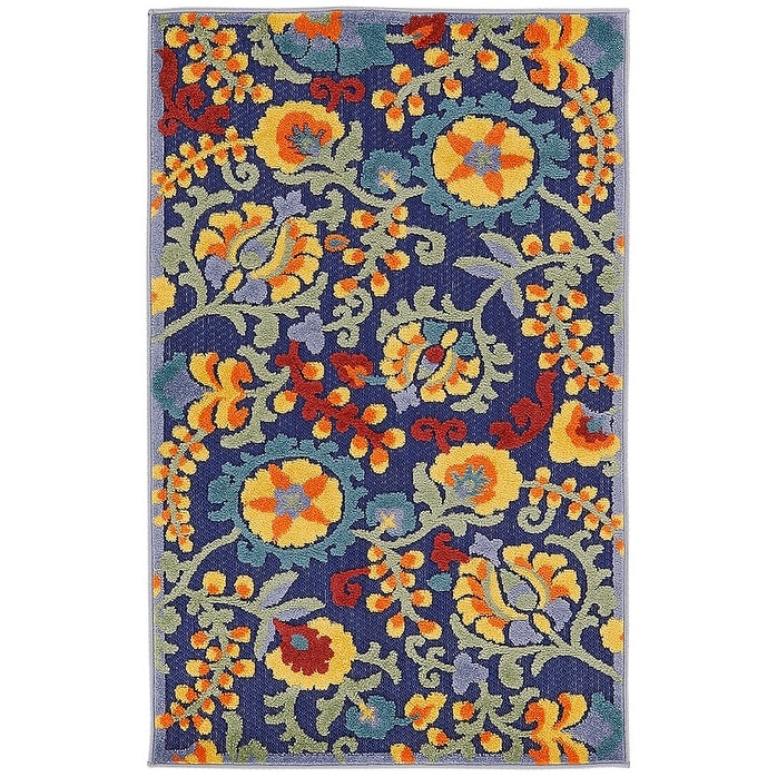 Tapis floral d'intérieur/extérieur Nourison Alice