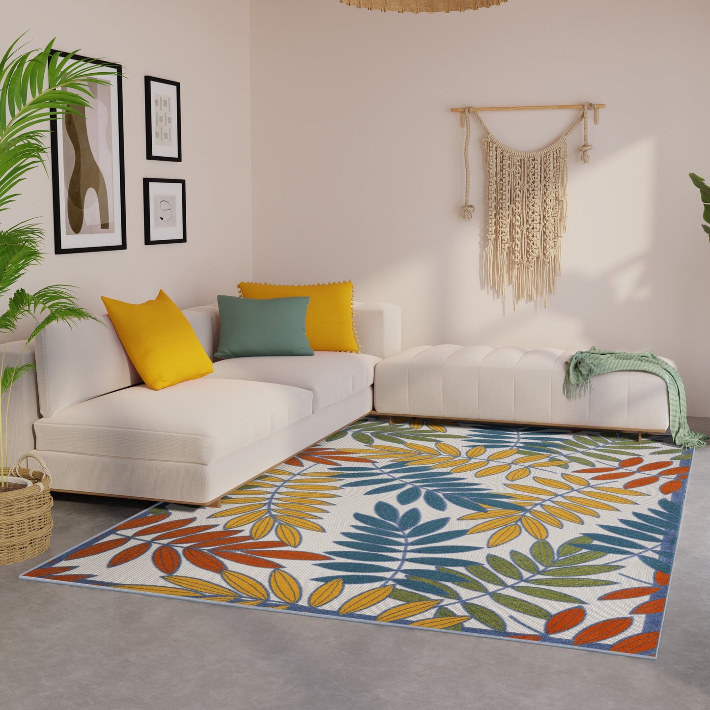 Tapis floral d'intérieur/extérieur Nourison Alice