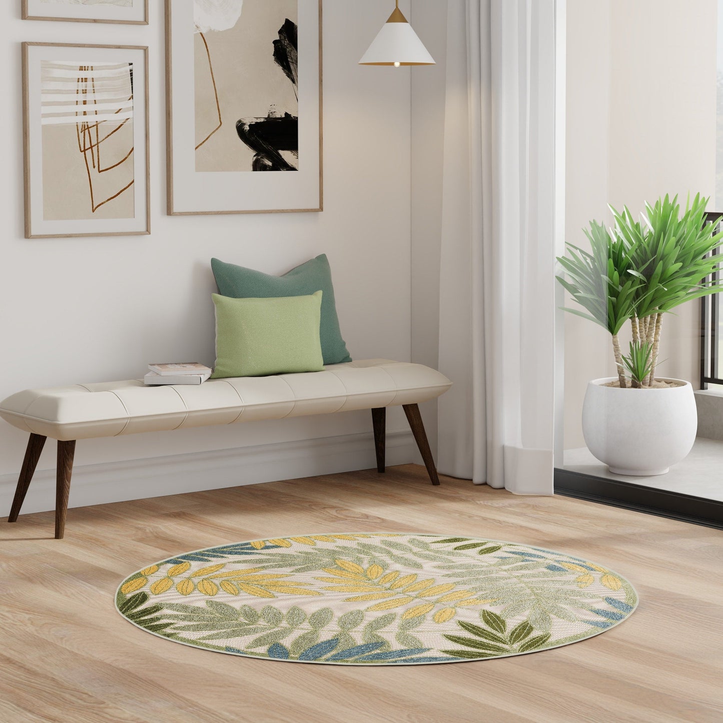 Tapis floral d'intérieur/extérieur Nourison Alice