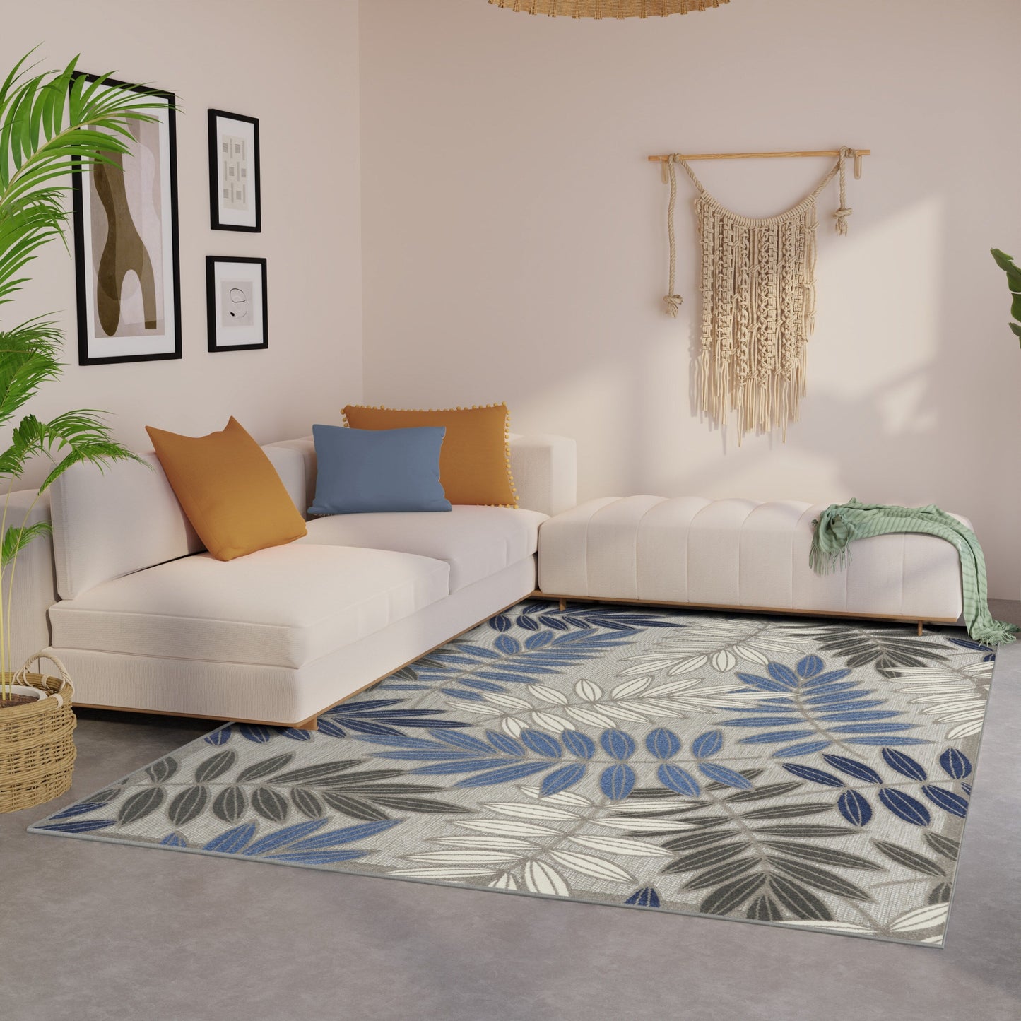 Tapis floral d'intérieur/extérieur Nourison Alice