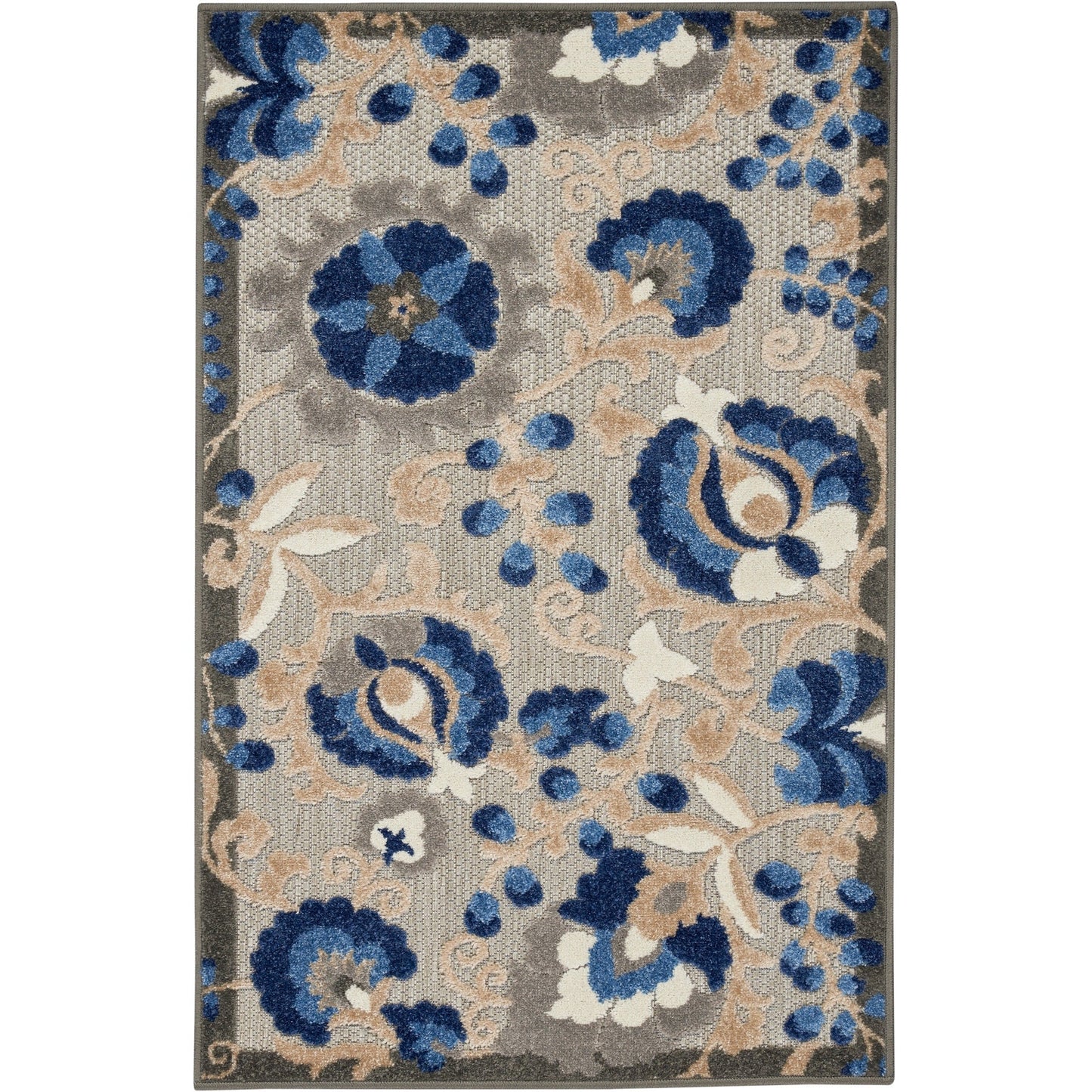Tapis floral d'intérieur/extérieur Nourison Alice