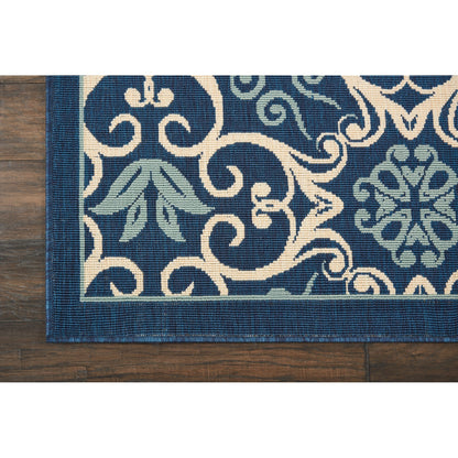 Tapis d'intérieur/extérieur géométrique floral des Caraïbes Nourison