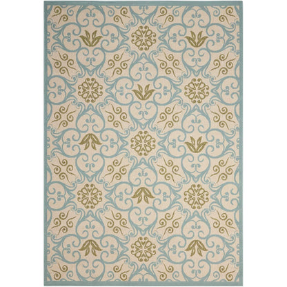Tapis d'intérieur/extérieur géométrique floral des Caraïbes Nourison