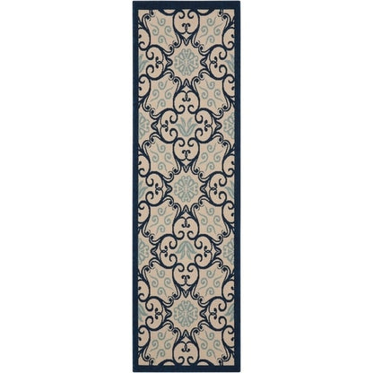 Tapis d'intérieur/extérieur géométrique floral des Caraïbes Nourison