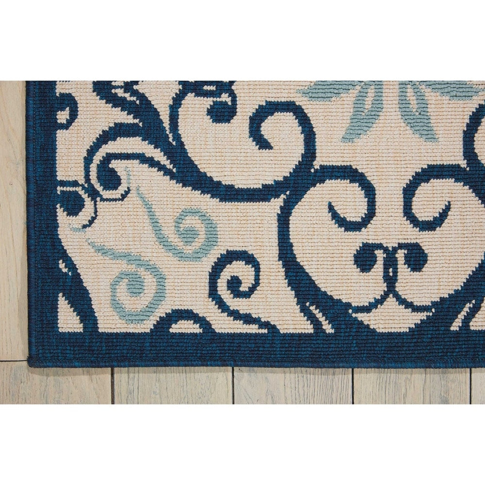 Tapis d'intérieur/extérieur géométrique floral des Caraïbes Nourison