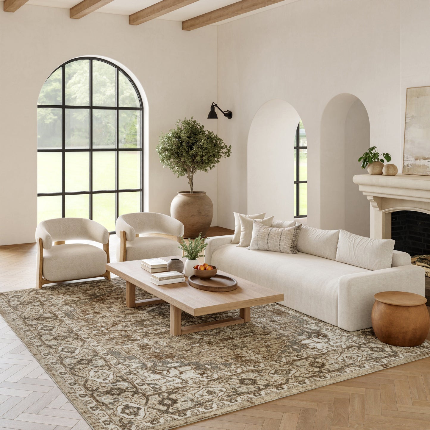 Tapis médaillon persan classique Nourison Concerto.