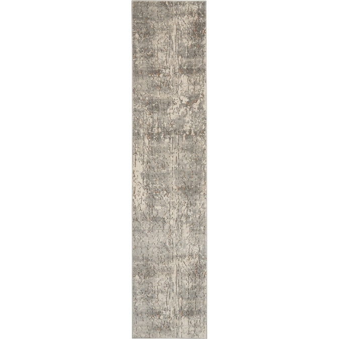 Tapis Nourison Concerto à effet vieilli abstrait beige et gris