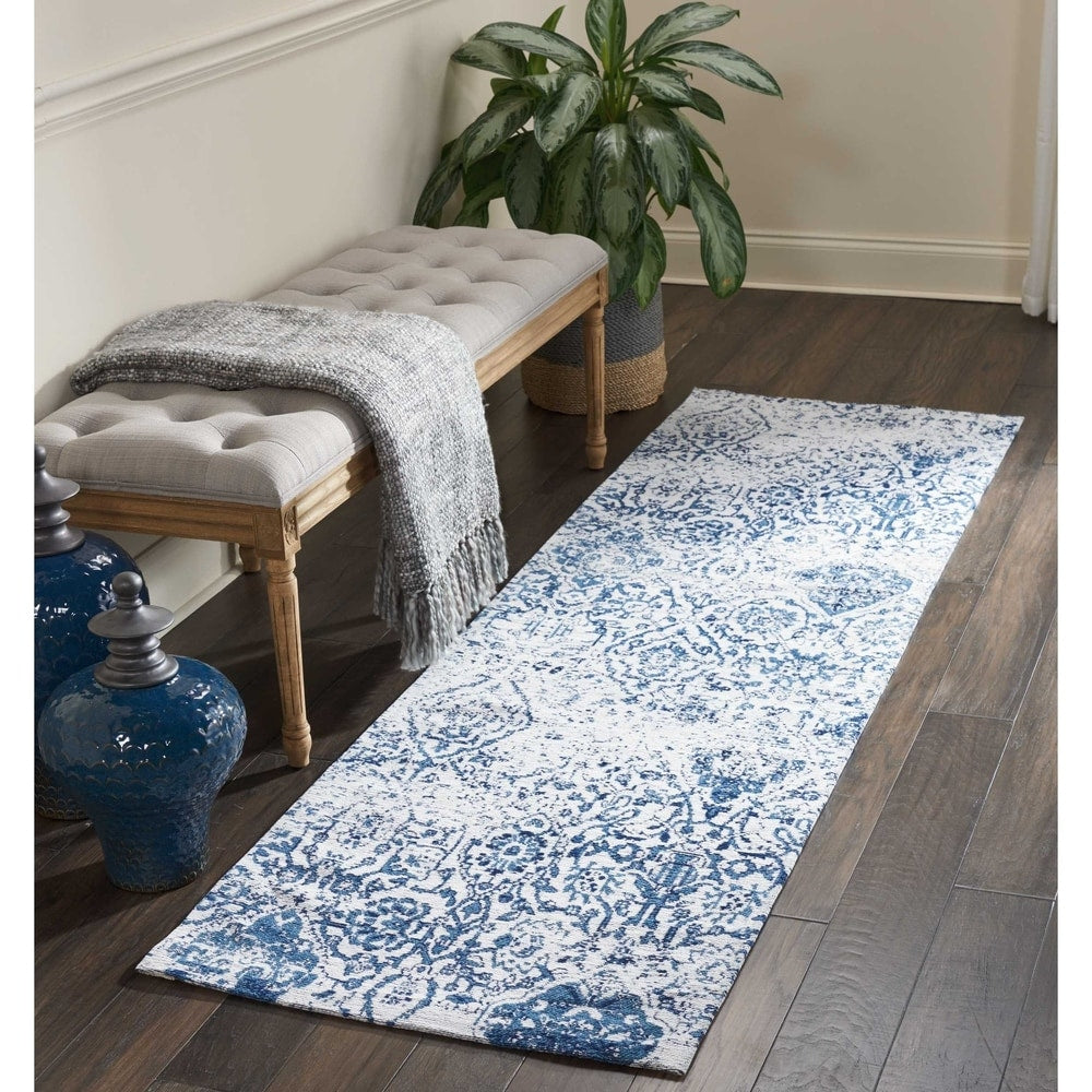 Tapis contemporain Nourison Damask vieilli