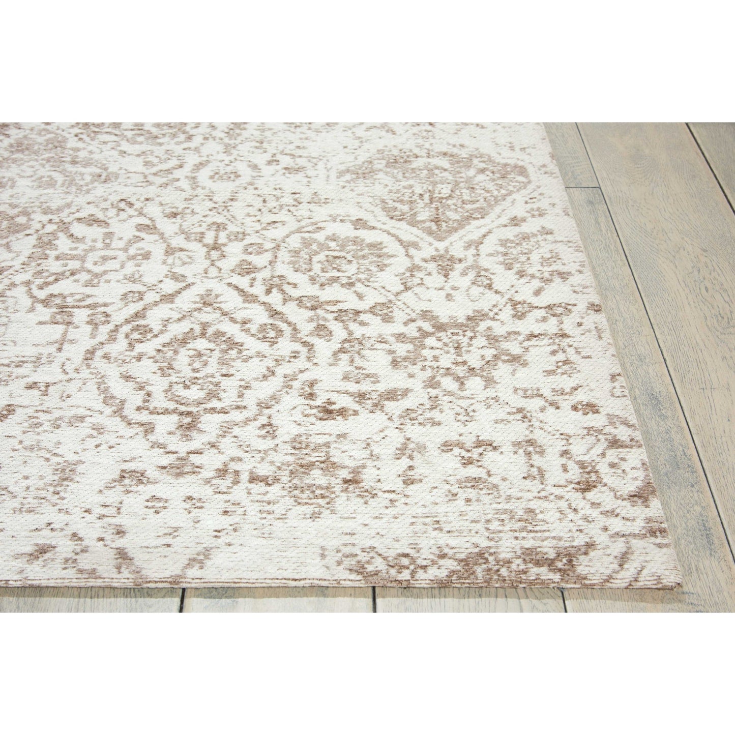 Tapis contemporain Nourison Damask vieilli