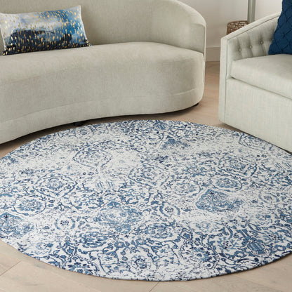 Tapis contemporain Nourison Damask vieilli