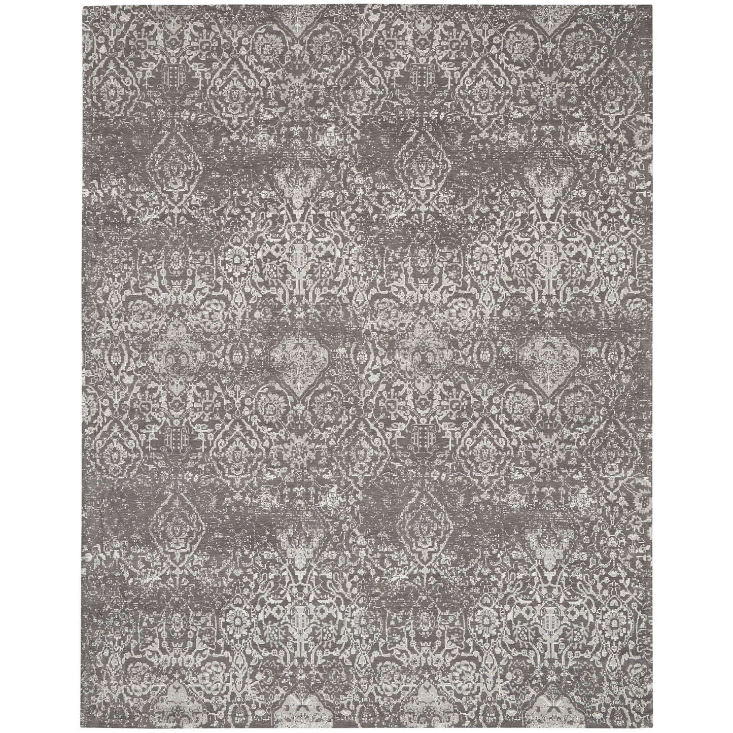 Tapis contemporain Nourison Damask vieilli