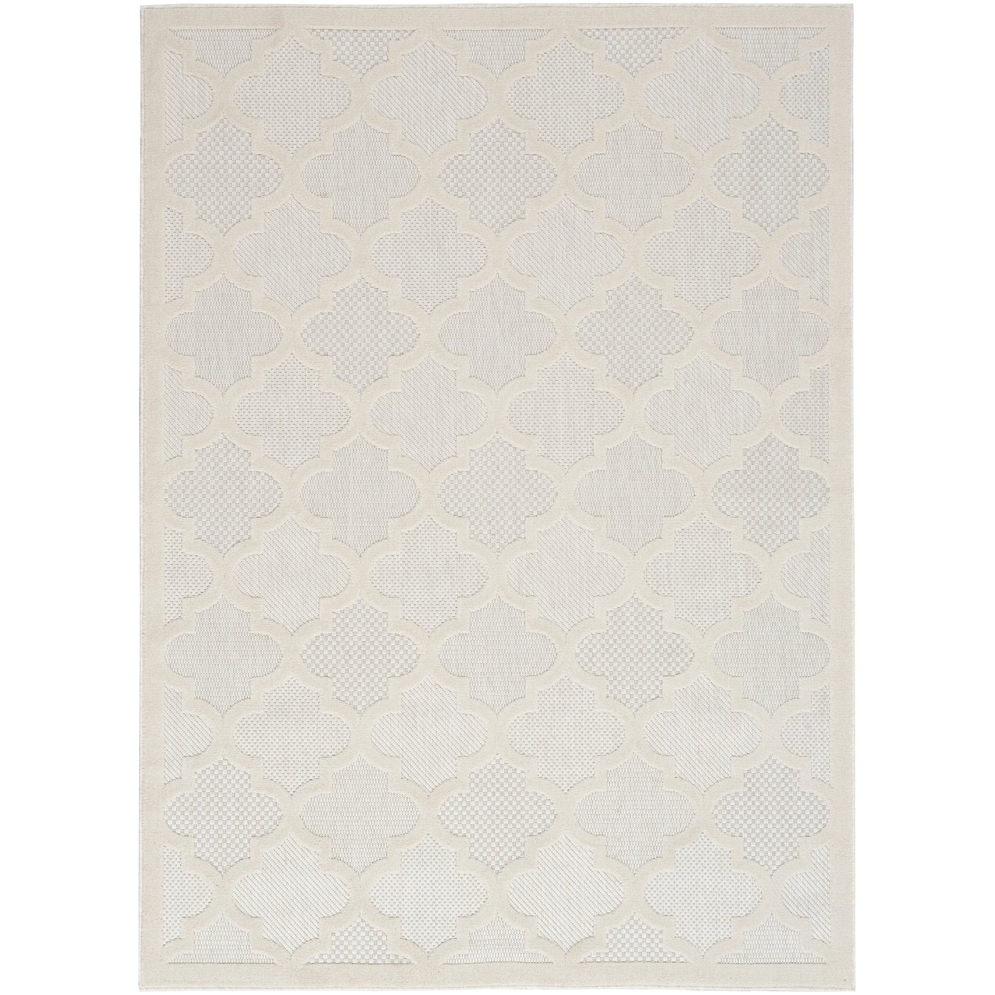 Tapis marocain en treillis Nourison, facile d'entretien, pour intérieur et extérieur