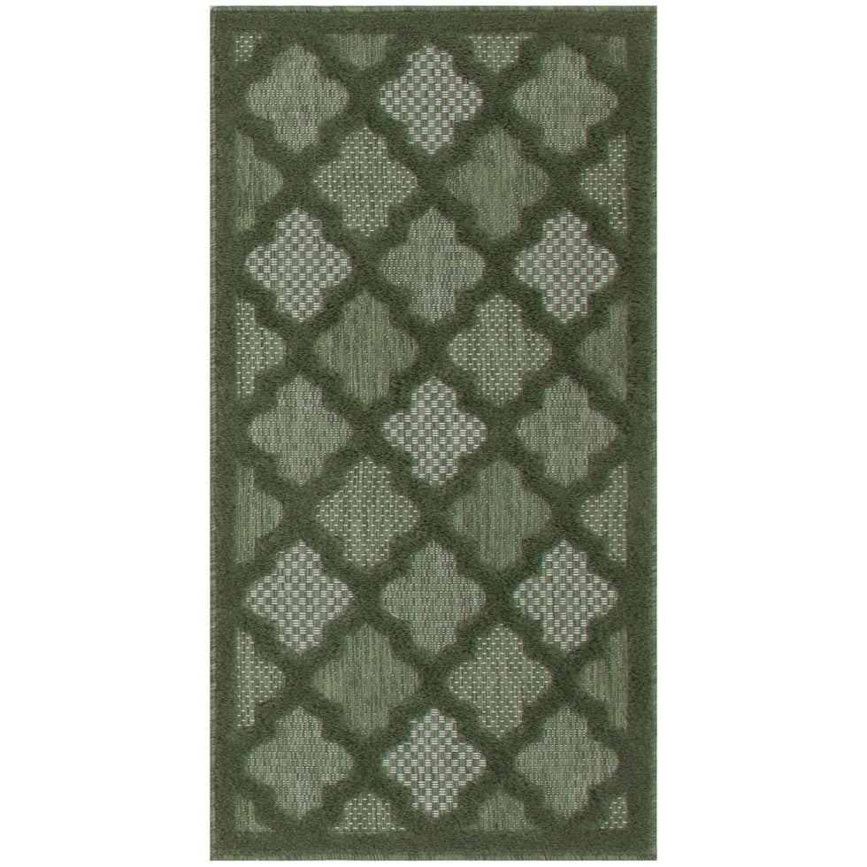 Tapis marocain en treillis Nourison, facile d'entretien, pour intérieur et extérieur