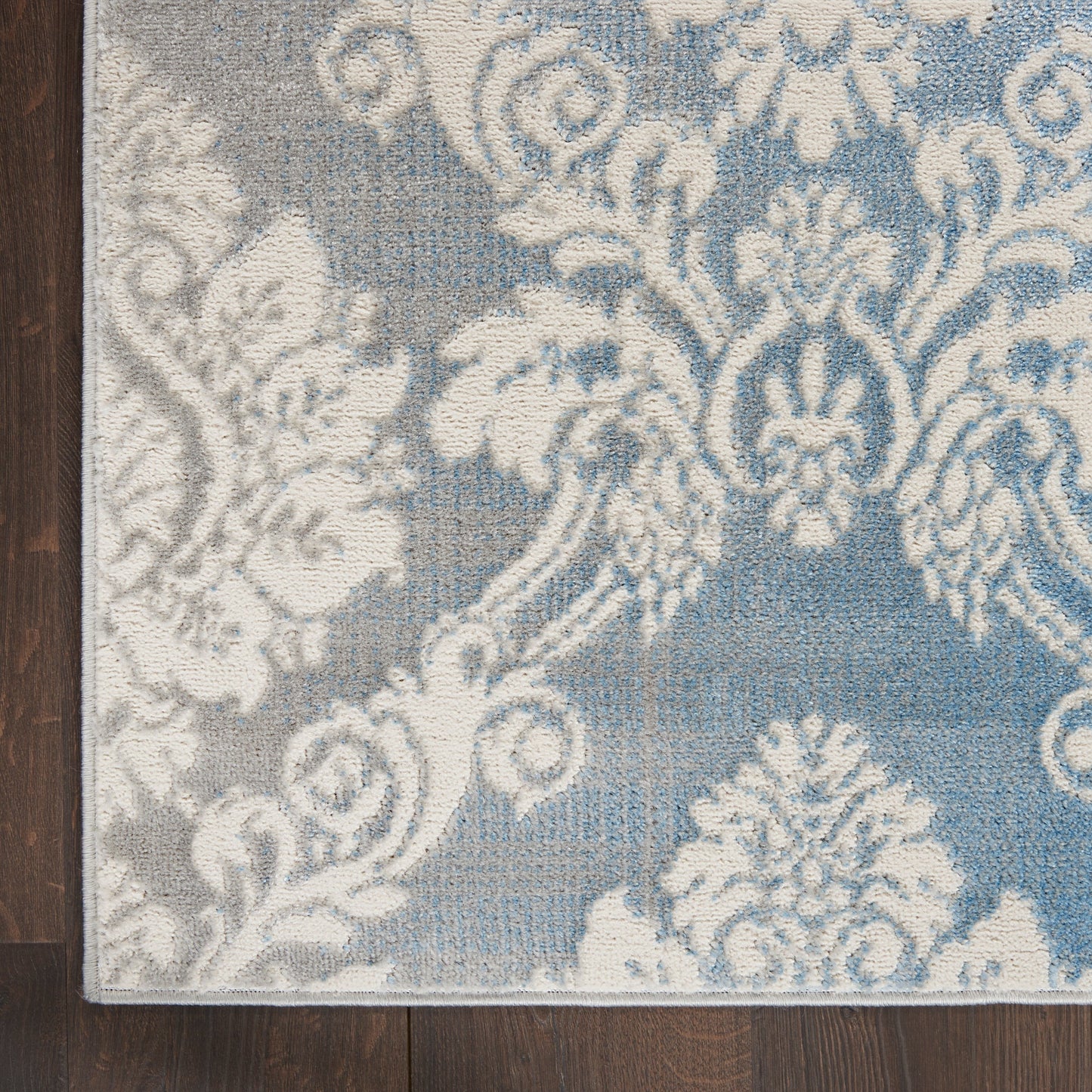 Tapis Nourison Elation à motif damassé de style campagne française