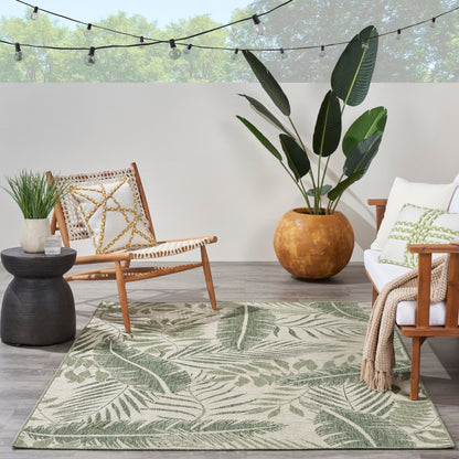 Tapis d'intérieur/extérieur nature Nourison Garden Oasis