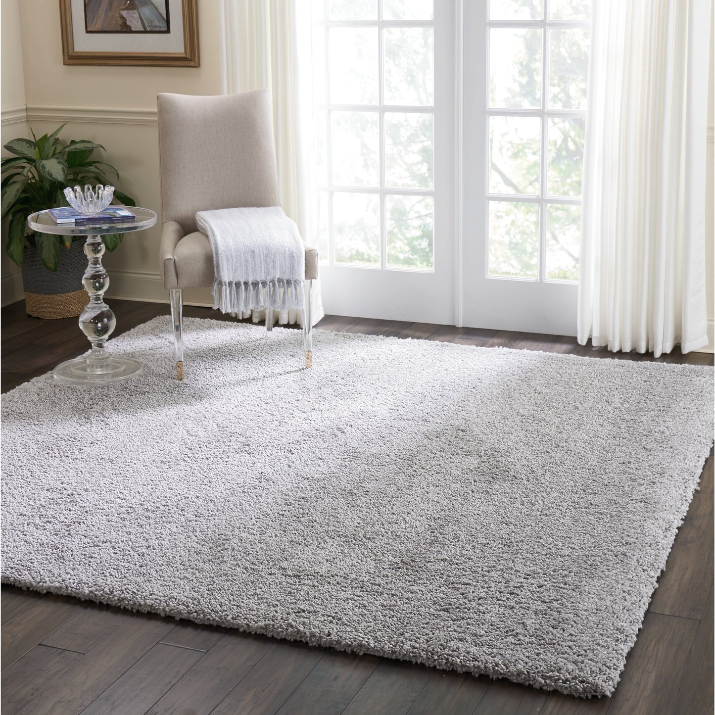 Tapis moderne en peluche solide Nourison Malibu Shag