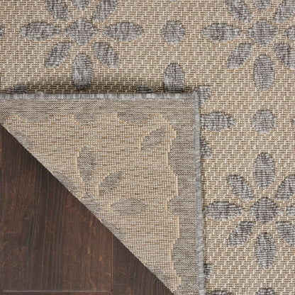 Tapis d'intérieur et d'extérieur géométrique moderne à motif floral et haut-bas Nourison Palamos