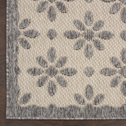Tapis d'intérieur et d'extérieur géométrique moderne à motif floral et haut-bas Nourison Palamos