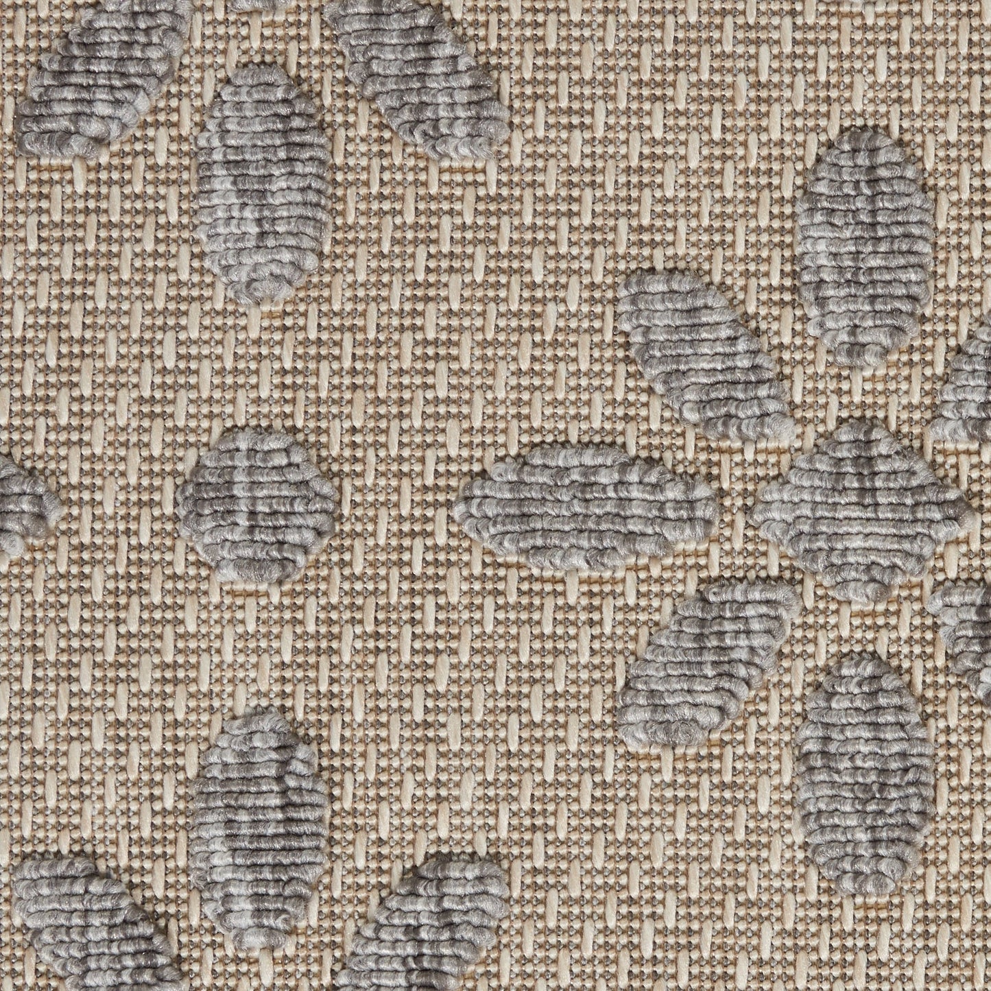 Tapis d'intérieur et d'extérieur géométrique moderne à motif floral et haut-bas Nourison Palamos