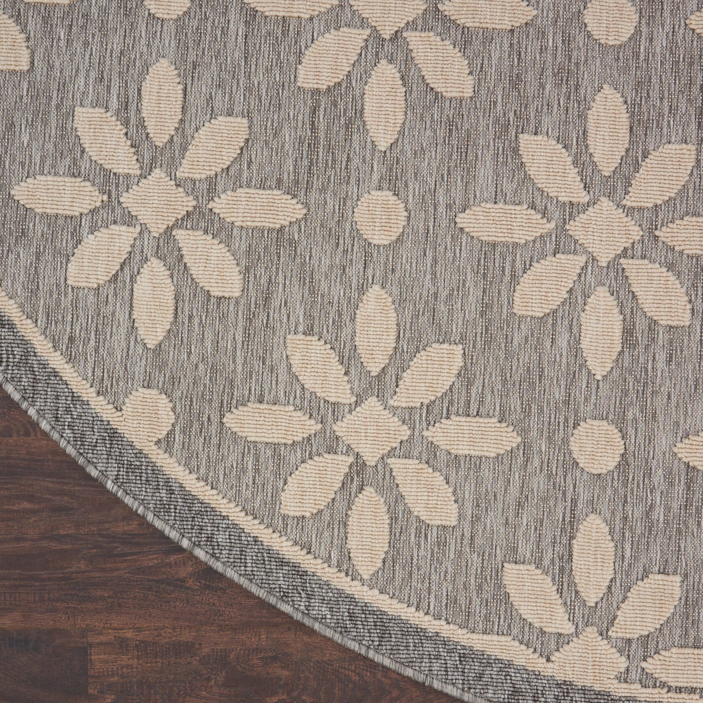 Tapis d'intérieur et d'extérieur géométrique moderne à motif floral et haut-bas Nourison Palamos