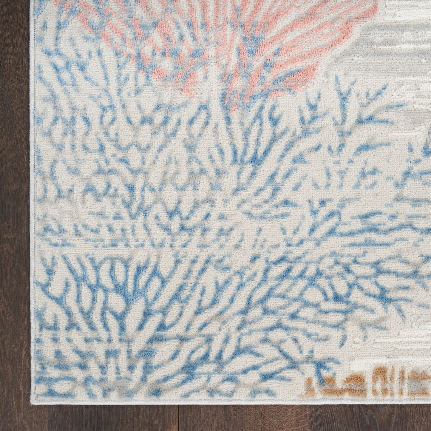 Tapis Nourison Pompéi Coastal Beach Coquillages et corail