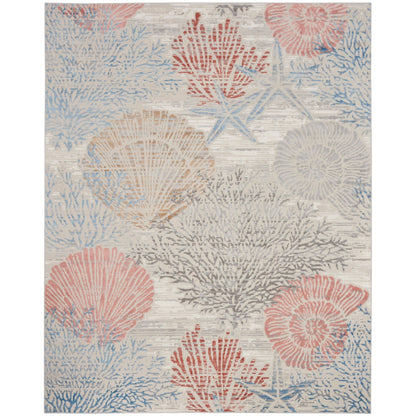 Tapis Nourison Pompéi Coastal Beach Coquillages et corail