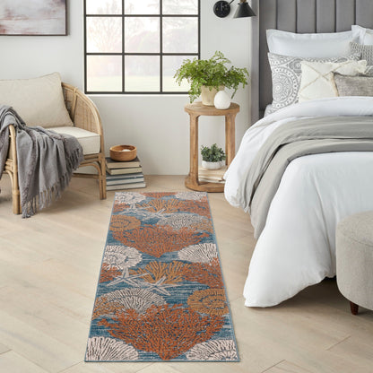 Tapis Nourison Pompéi Coastal Beach Coquillages et corail