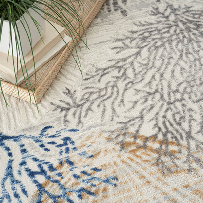 Tapis Nourison Pompéi Coastal Beach Coquillages et corail