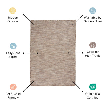 Tapis d'intérieur/extérieur moderne et décontracté Nourison Positano