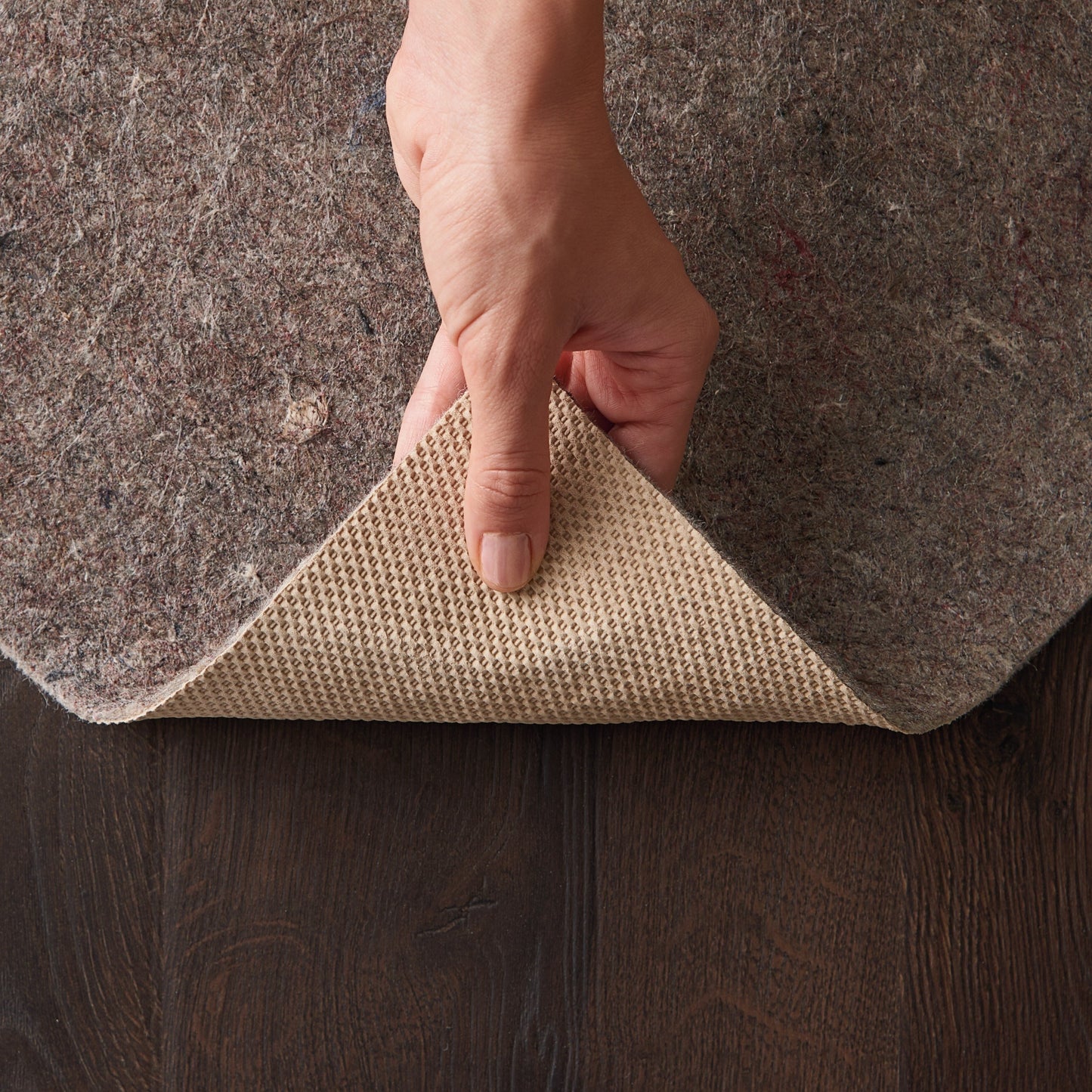 Sous-tapis double surface antidérapant réversible Nourison - Tan