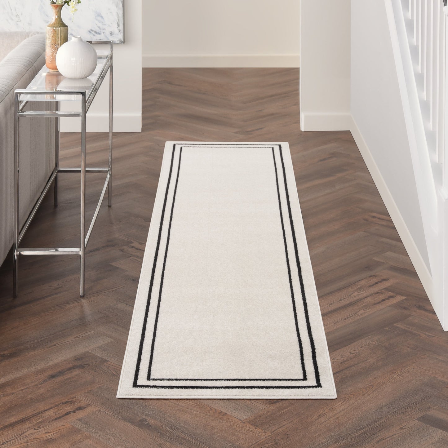 Tapis d'intérieur/extérieur uni Nourison Sandy