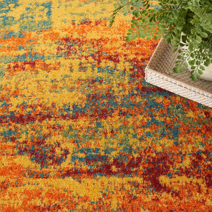 Tapis abstrait d'intérieur/extérieur Nourison Sandy