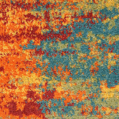 Tapis abstrait d'intérieur/extérieur Nourison Sandy