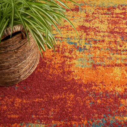 Tapis abstrait d'intérieur/extérieur Nourison Sandy