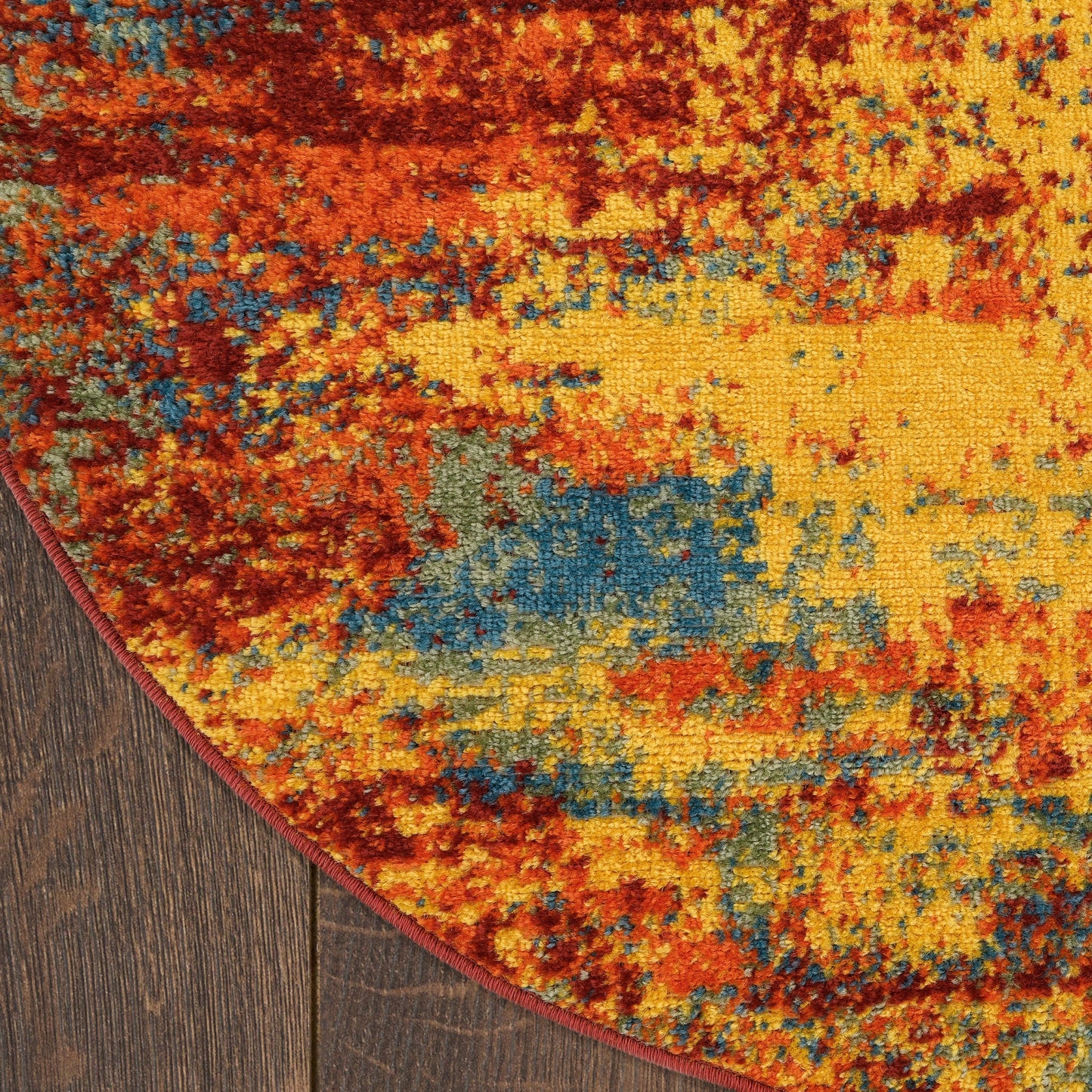 Tapis abstrait d'intérieur/extérieur Nourison Sandy