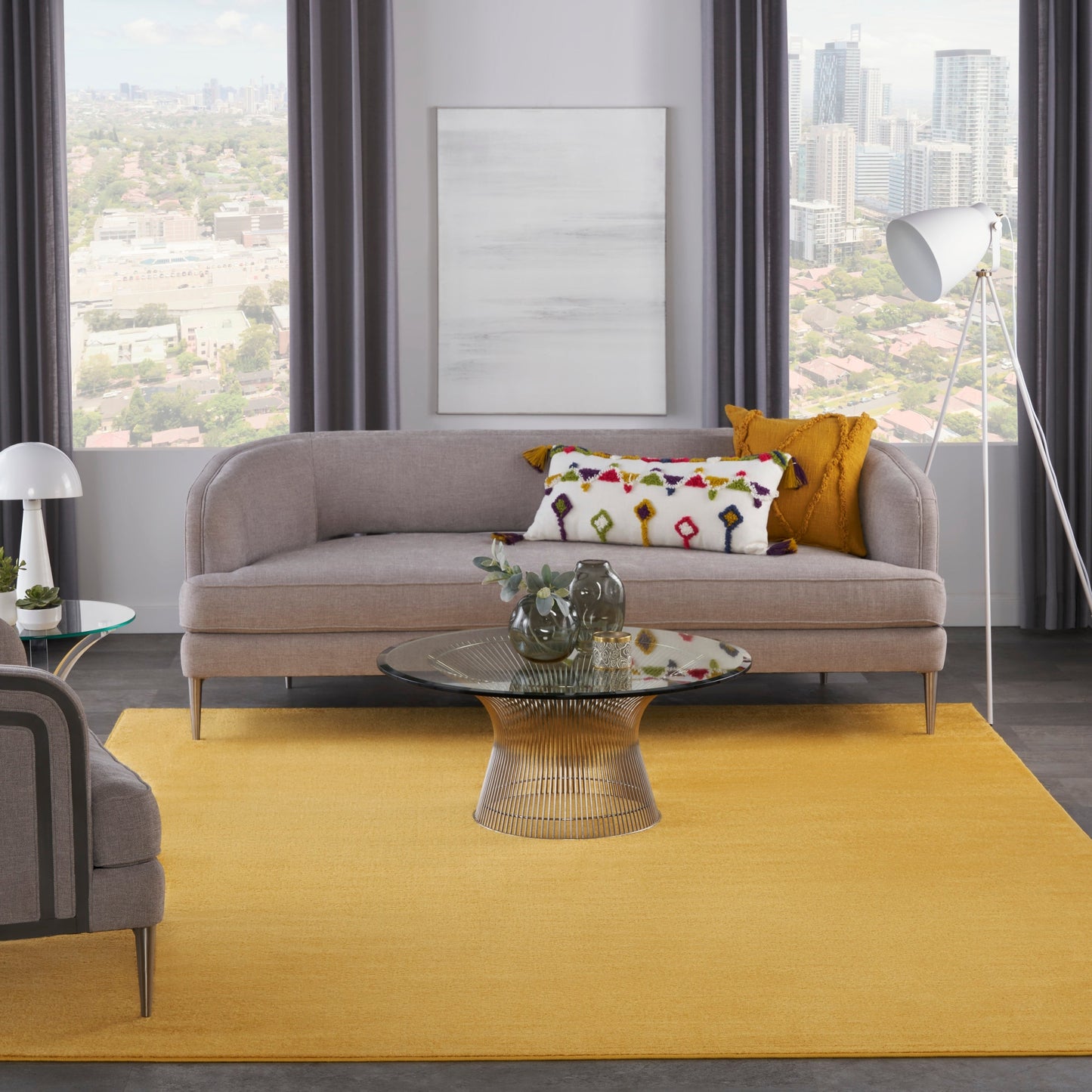 Tapis d'intérieur/extérieur Nourison moderne et uni