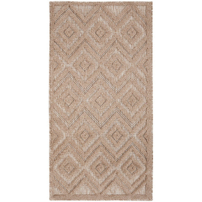 Tapis Nourison polyvalent pour intérieur/extérieur à tissage plat géométrique