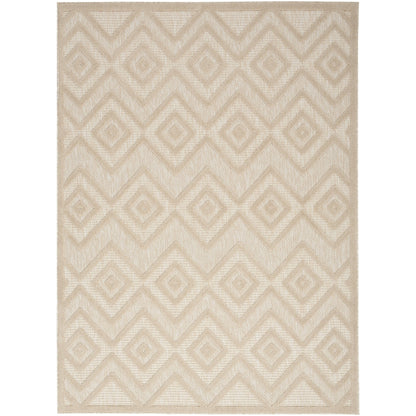 Tapis Nourison polyvalent pour intérieur/extérieur à tissage plat géométrique